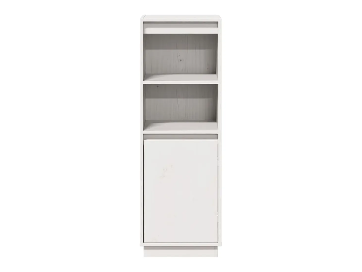 Aparador buffet cómoda armario mueble organizador cocina salón salón alto 37 x 34 x 110 cm madera maciza de pino blanco 02_0032441