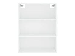 Aparador buffet cómoda armario mueble organizador cocina salón salón alto 69,5 x 34 x 180 cm madera contrachapada blanco 02_0032739