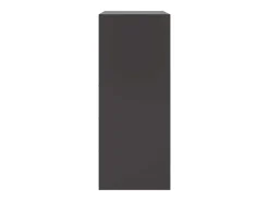 Aparador buffet cómoda armario mueble organizador cocina salón salón alto 67 x 39 x 95 cm acero negro 02_0034954