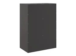 Aparador buffet cómoda armario mueble organizador cocina salón salón alto 67 x 39 x 95 cm acero negro 02_0034954