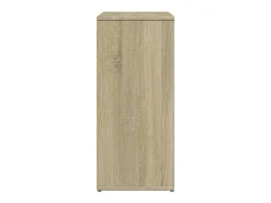 Aparador buffet cómoda armario unidad de almacenamiento organizador cocina salón salón juego de 2 sonoma 60 x 31 x 70 cm marrón madera contrachapada 02_0036817