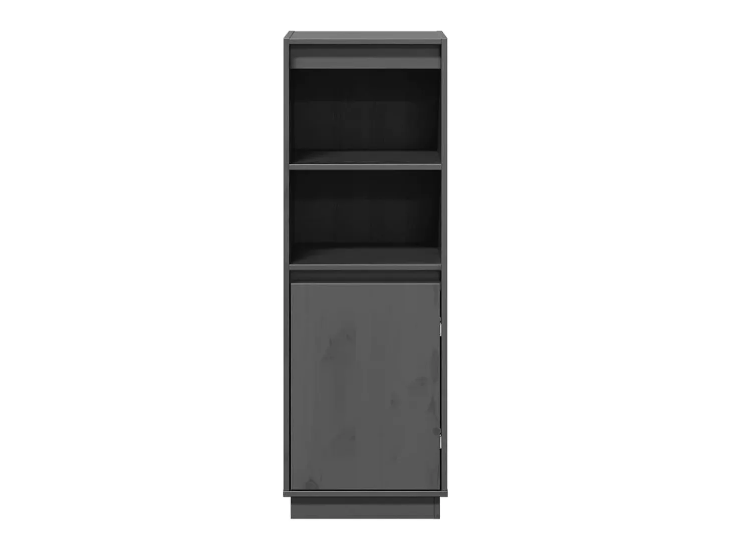 Aparador buffet cómoda armario mueble organizador cocina salón salón alto 37 x 34 x 110 cm madera maciza de pino gris 02_0034225