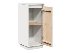 Aparador buffet cómoda armario mueble organizador cocina salón salón juego de 2 31,5 x 34 x 75 cm madera maciza de pino blanco 02_0036653