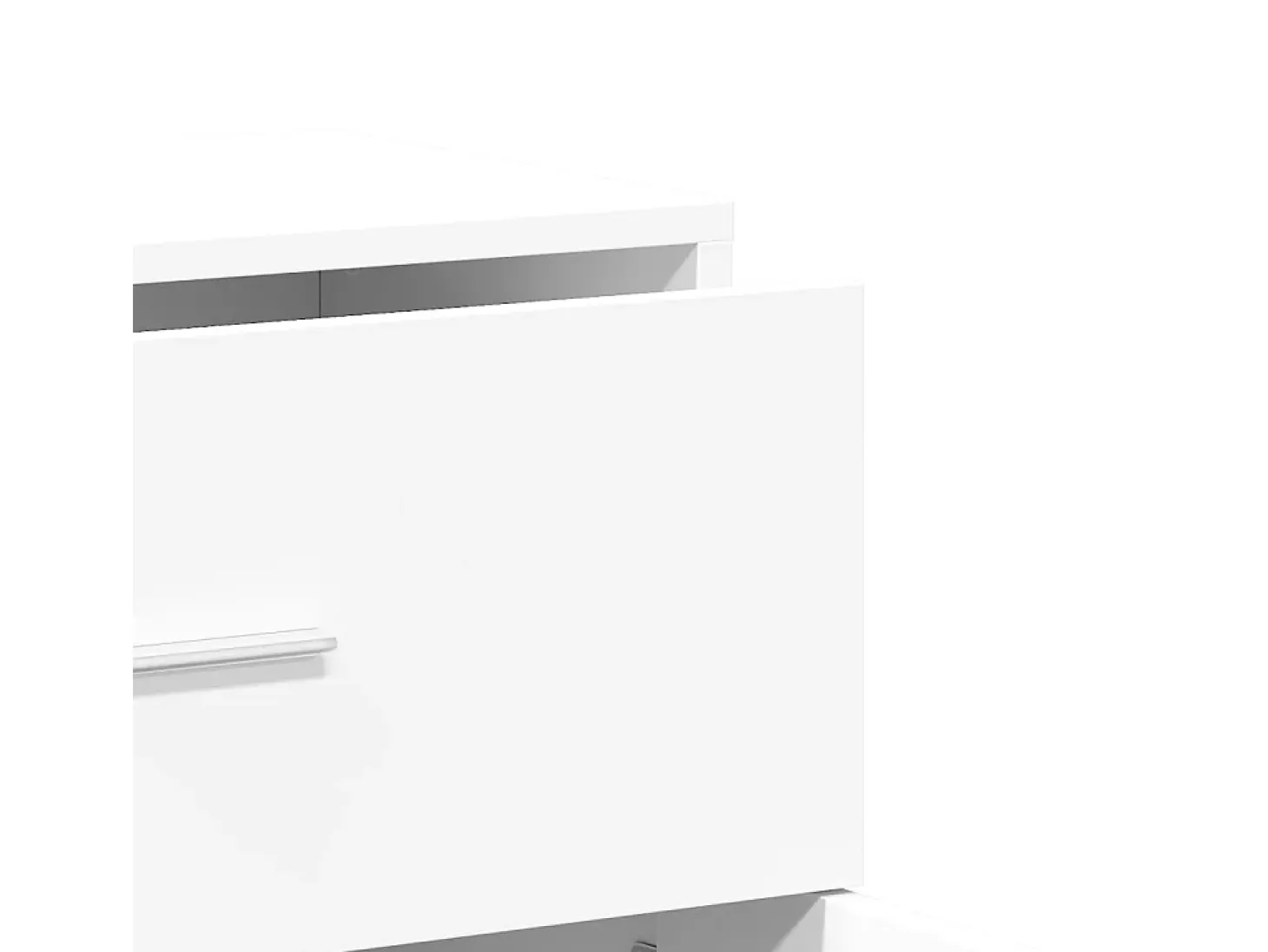 Aparador buffet cómoda armario mueble organizador cocina salón salón juego de 2 60 x 31 x 70 cm madera contrachapada blanca 02_0036673