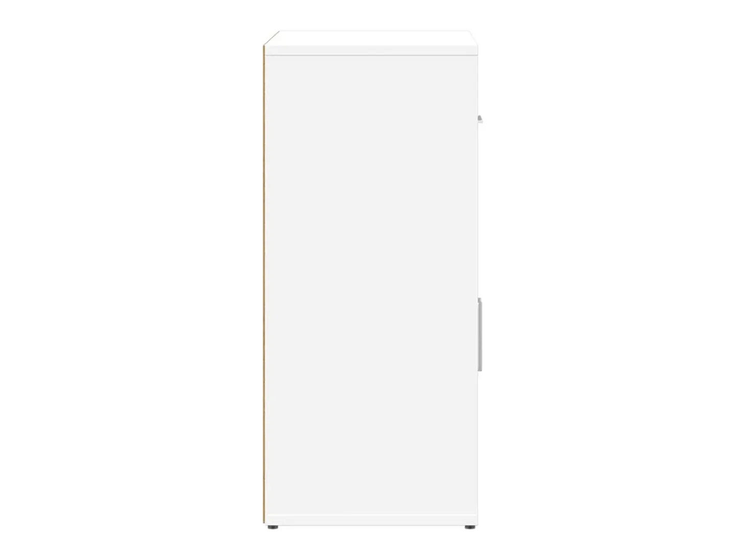 Aparador buffet cómoda armario mueble organizador cocina salón salón juego de 2 60 x 31 x 70 cm madera contrachapada blanca 02_0036673