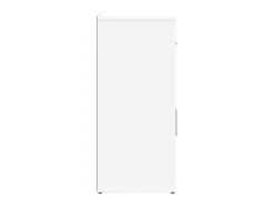 Aparador buffet cómoda armario mueble organizador cocina salón salón juego de 2 60 x 31 x 70 cm madera contrachapada blanca 02_0036673