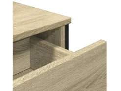 Aparador buffet cómoda armario unidad de almacenamiento organizador cocina salón salón Sonoma 97 x 32,5 x 74,5 cm madera contrachapada marrón 02_0031742