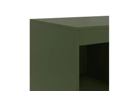 Aparador buffet cómoda armario mueble organizador cocina salón salón oliva 67 x 39 x 95 cm verde acero 02_0036584