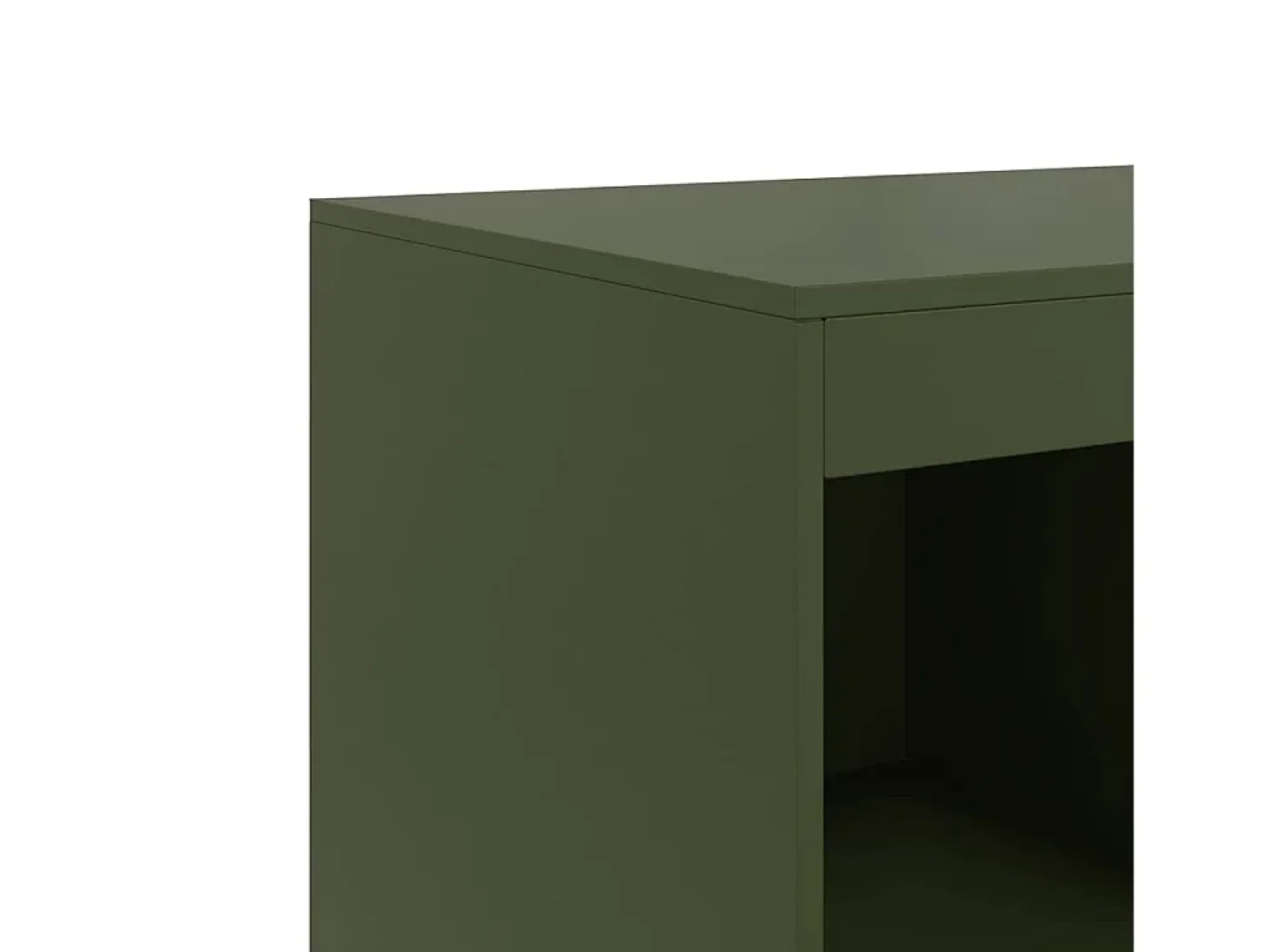Aparador buffet cómoda armario mueble organizador cocina salón salón oliva 67 x 39 x 95 cm verde acero 02_0036584