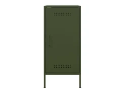 Aparador buffet cómoda armario mueble organizador cocina salón salón juego de 2 oliva 36 x 39 x 79 cm verde acero 02_0036983