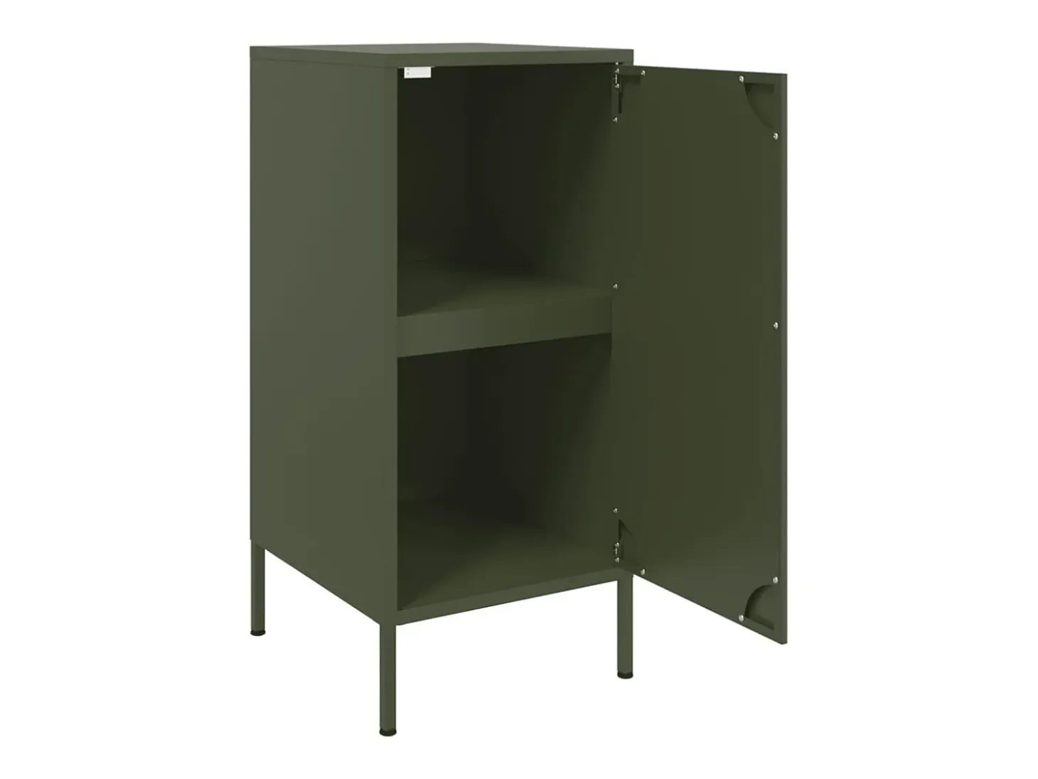 Aparador buffet cómoda armario mueble organizador cocina salón salón juego de 2 oliva 36 x 39 x 79 cm verde acero 02_0036983