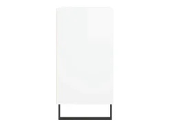 Aparador buffet cómoda armario mueble organizador cocina salón salón brillante 57 x 35 x 70 cm madera contrachapada blanco 02_0030647