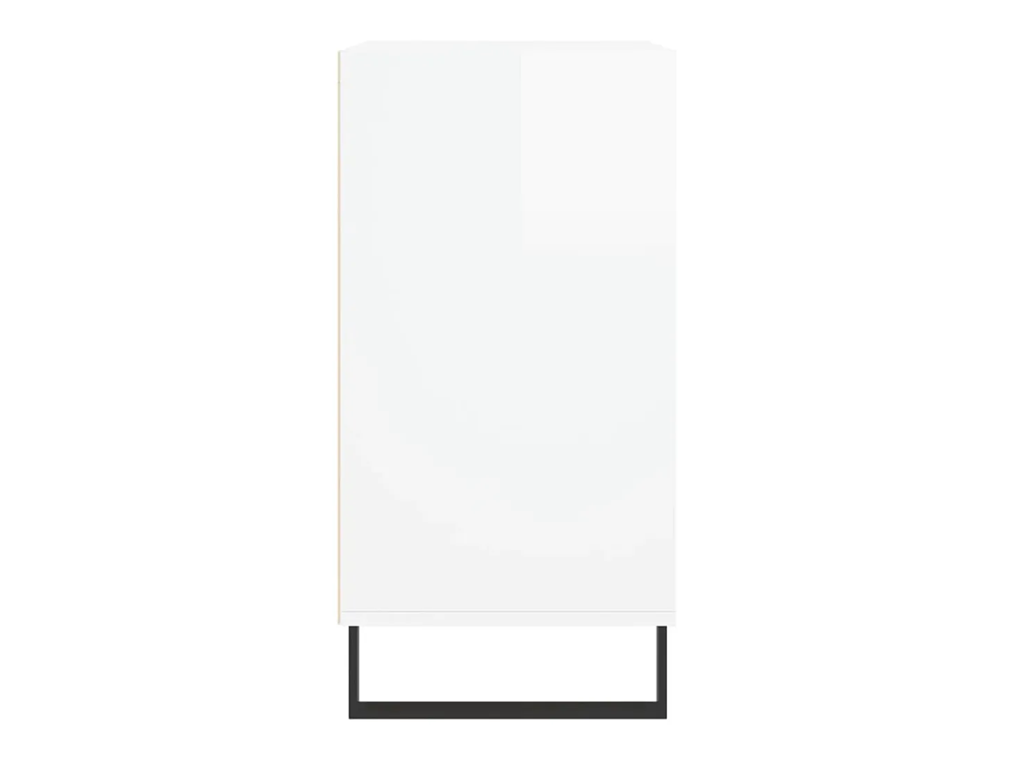 Aparador buffet cómoda armario mueble organizador cocina salón salón brillante 57 x 35 x 70 cm madera contrachapada blanco 02_0030647