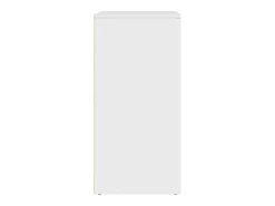 Aparador buffet cómoda armario mueble organizador cocina salón salón juego de 2 79 x 38 x 80 cm madera contrachapada blanca 02_0036686