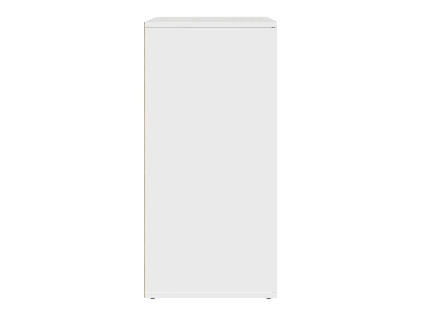 Aparador buffet cómoda armario mueble organizador cocina salón salón juego de 2 79 x 38 x 80 cm madera contrachapada blanca 02_0036686