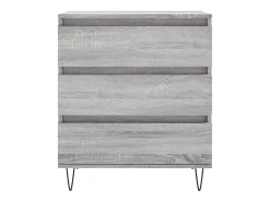 Aparador buffet cómoda armario unidad de almacenamiento organizador cocina salón salonsonoma 60 x 35 x 70 cm madera contrachapada gris 02_0036410