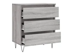 Aparador buffet cómoda armario unidad de almacenamiento organizador cocina salón salonsonoma 60 x 35 x 70 cm madera contrachapada gris 02_0036410