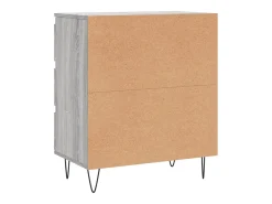 Aparador buffet cómoda armario unidad de almacenamiento organizador cocina salón salonsonoma 60 x 35 x 70 cm madera contrachapada gris 02_0036410