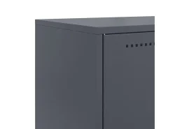 Aparador buffet cómoda armario mueble organizador cocina salón salón 68,5 x 38,5 x 107 cm acero antracita 02_0029702