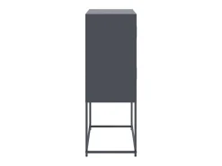 Aparador buffet cómoda armario mueble organizador cocina salón salón 68,5 x 38,5 x 107 cm acero antracita 02_0029702