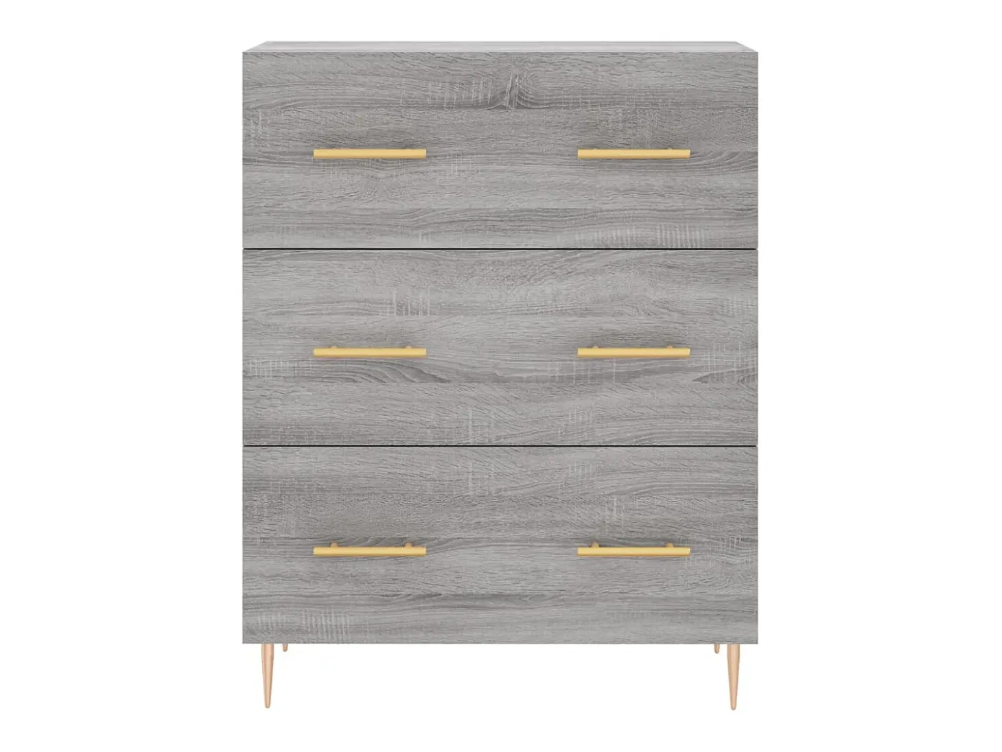 Aparador buffet cómoda armario unidad de almacenamiento organizador cocina salón salón Sonoma 69,5 x 34 x 90 cm madera contrachapada gris 02_0036489