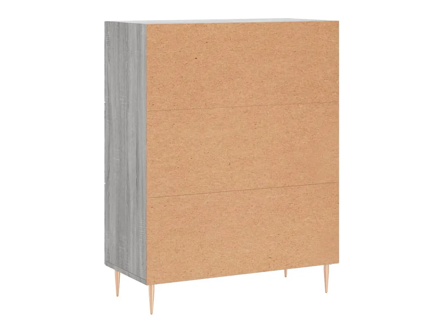Aparador buffet cómoda armario unidad de almacenamiento organizador cocina salón salón Sonoma 69,5 x 34 x 90 cm madera contrachapada gris 02_0036489