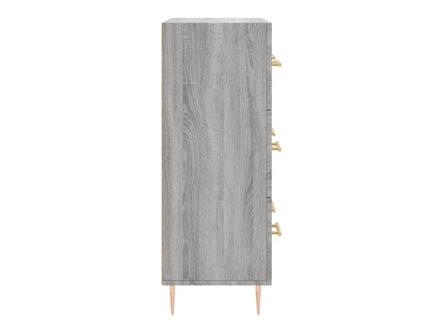 Aparador buffet cómoda armario unidad de almacenamiento organizador cocina salón salón Sonoma 69,5 x 34 x 90 cm madera contrachapada gris 02_0036489