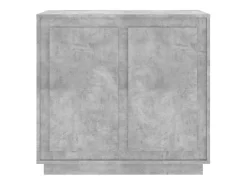Aparador buffet cómoda armario unidad de almacenamiento organizador cocina salón salón 80 x 34 x 75 cm madera contrachapada gris 02_0032103