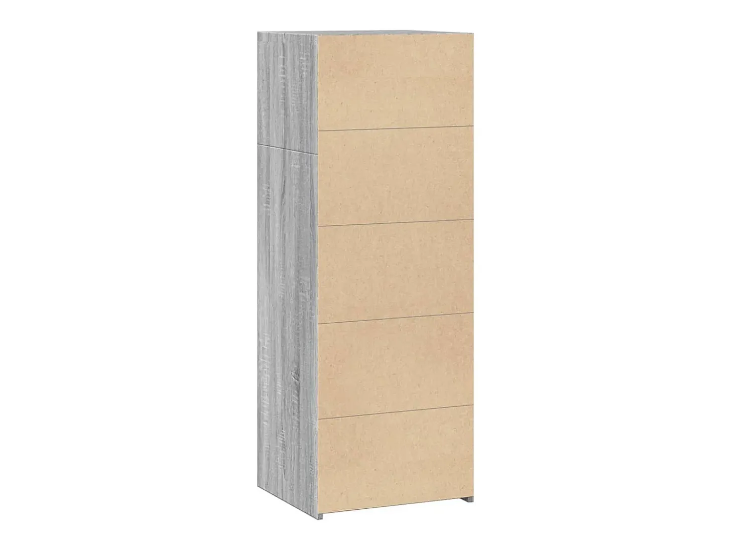 Aparador buffet cómoda armario mueble organizador cocina salón salón alto sonoma 45 x 41 x 124 cm madera contrachapada gris 02_0035365