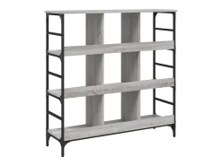 Aparador buffet cómoda armario unidad de almacenamiento organizador cocina salón salonsonoma 102 x 32 x 103,5 cm madera contrachapada gris 02_0036266