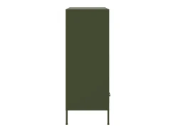 Aparador buffet cómoda armario mueble organizador cocina salón salón alto oliva 68 x 39 x 101,5 cm acero verde 02_0035648