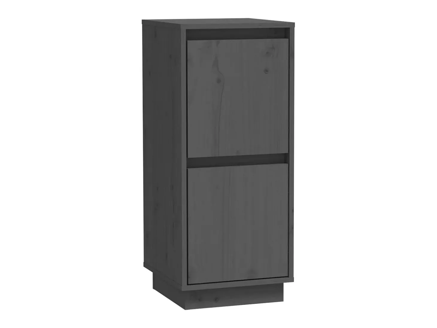 Aparador buffet cómoda armario mueble organizador cocina salón salón juego de 2 31,5 x 34 x 75 cm madera maciza de pino gris 02_0036835
