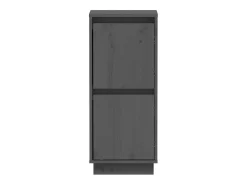 Aparador buffet cómoda armario mueble organizador cocina salón salón juego de 2 31,5 x 34 x 75 cm madera maciza de pino gris 02_0036835