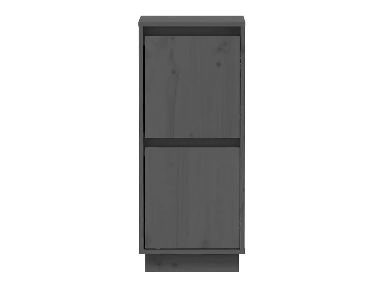 Aparador buffet cómoda armario mueble organizador cocina salón salón juego de 2 31,5 x 34 x 75 cm madera maciza de pino gris 02_0036835
