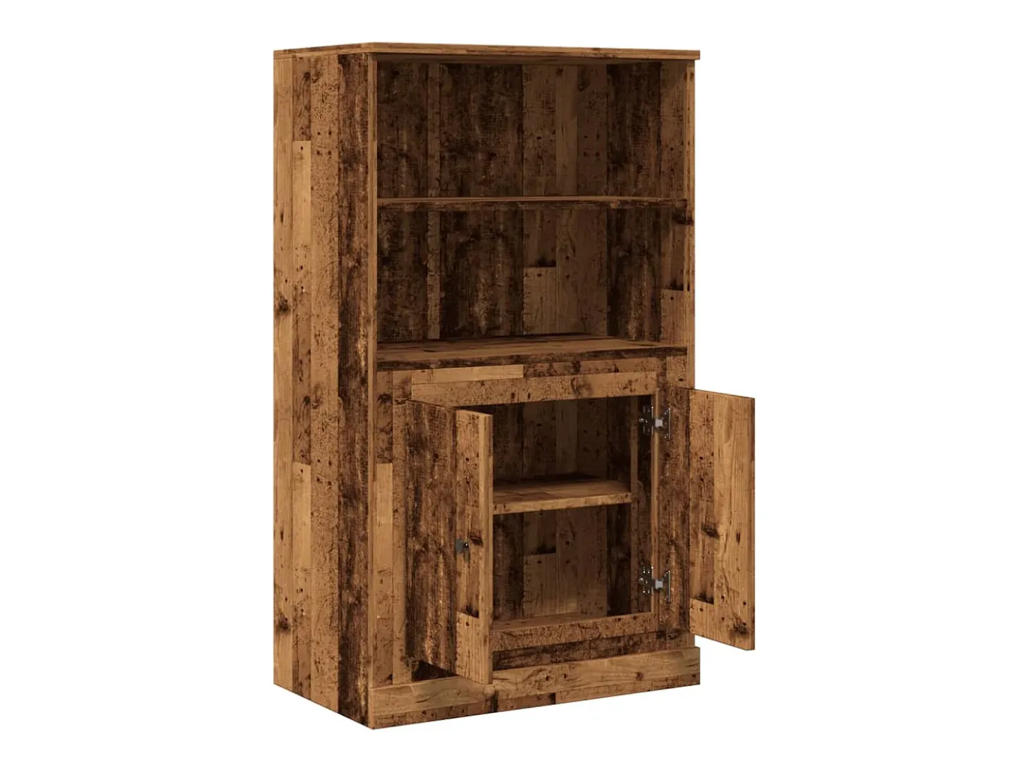 Aparador buffet cómoda armario mueble organizador cocina salón salón alto madera vieja 60 x 35,5 x 103,5 cm madera contrachapada marrón 02_0035655