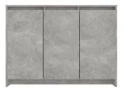 Aparador buffet cómoda armario unidad de almacenamiento organizador cocina salón salón 102 x 33 x 75 cm madera contrachapada gris 02_0031834