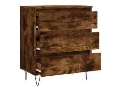 Aparador buffet cómoda armario unidad de almacenamiento organizador cocina salón salón 60 x 35 x 70 cm madera contrachapada marrón 02_0030993