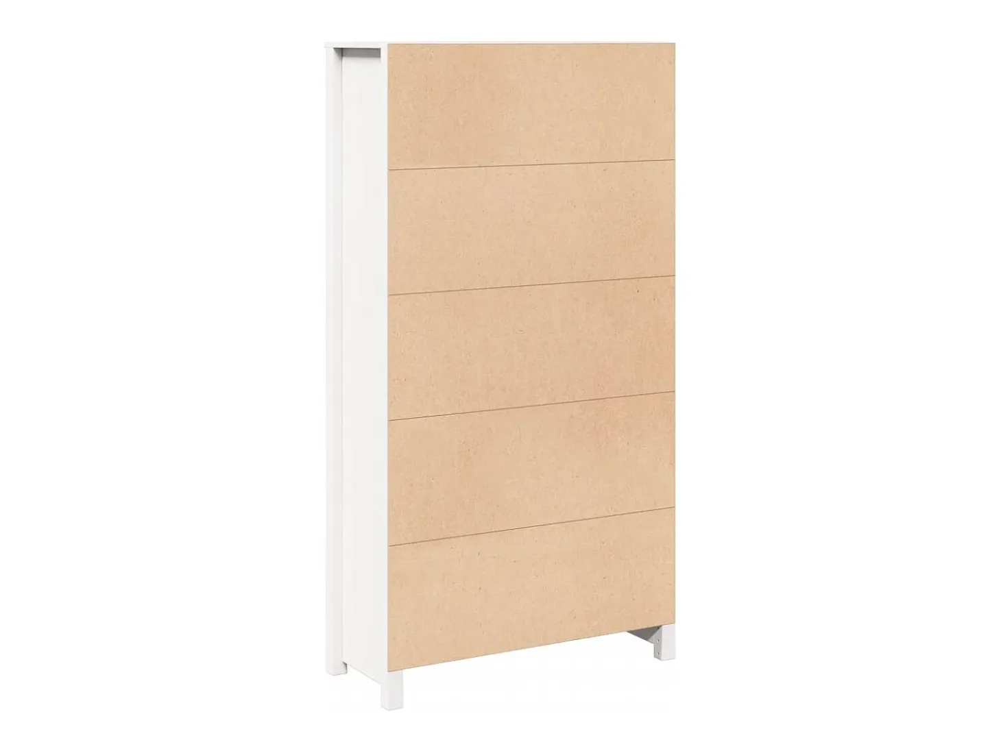 Aparador buffet cómoda armario mueble organizador cocina salón salón alto 80 x 35 x 154 cm madera maciza de pino blanco 02_0032770