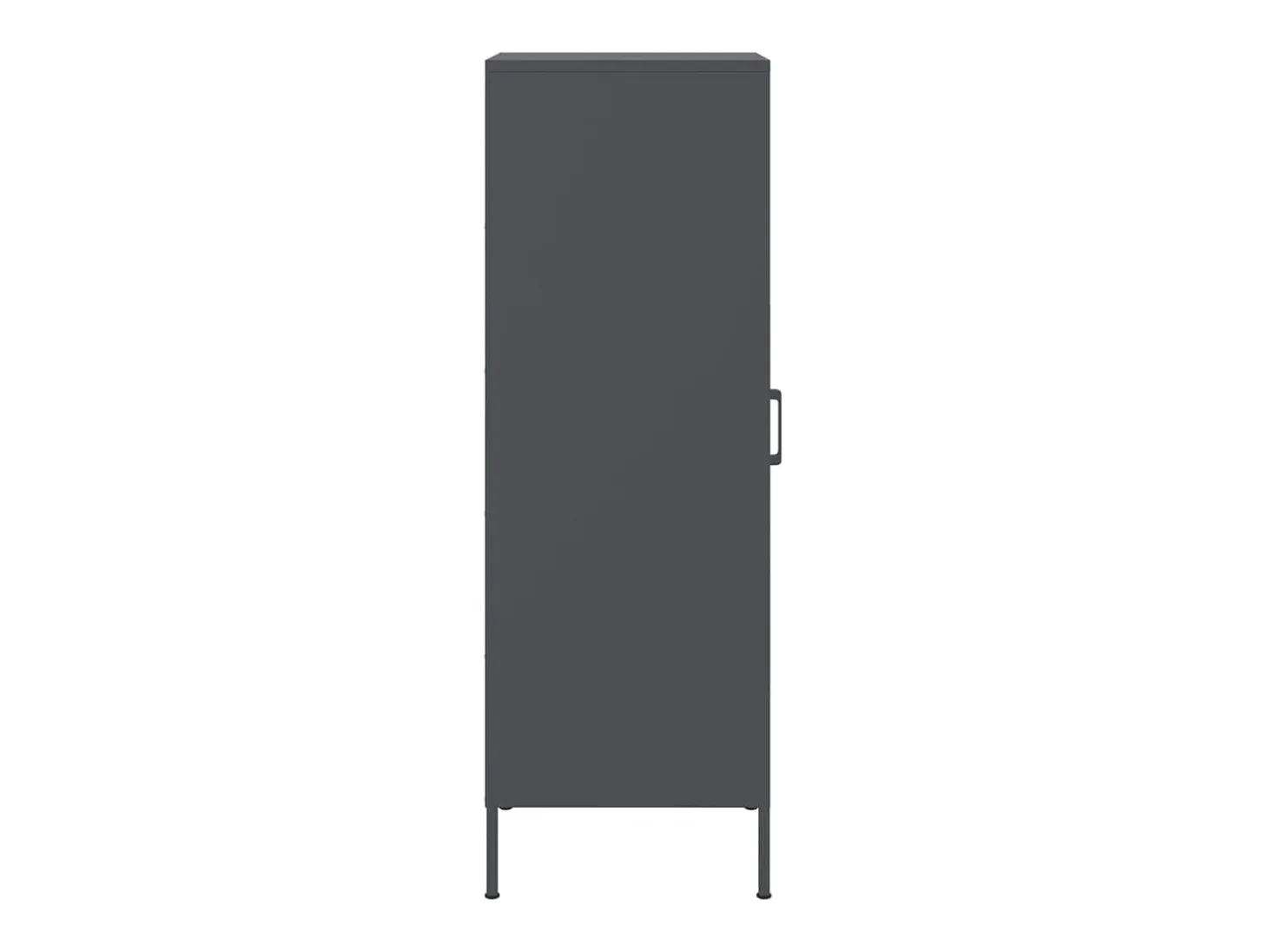 Aparador buffet cómoda armario mueble organizador cocina salón salón alto 36 x 39 x 113 cm acero antracita 02_0032200