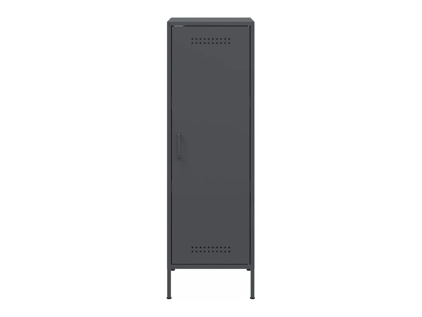Aparador buffet cómoda armario mueble organizador cocina salón salón alto 36 x 39 x 113 cm acero antracita 02_0032200