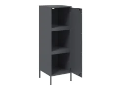 Aparador buffet cómoda armario mueble organizador cocina salón salón alto 36 x 39 x 113 cm acero antracita 02_0032200