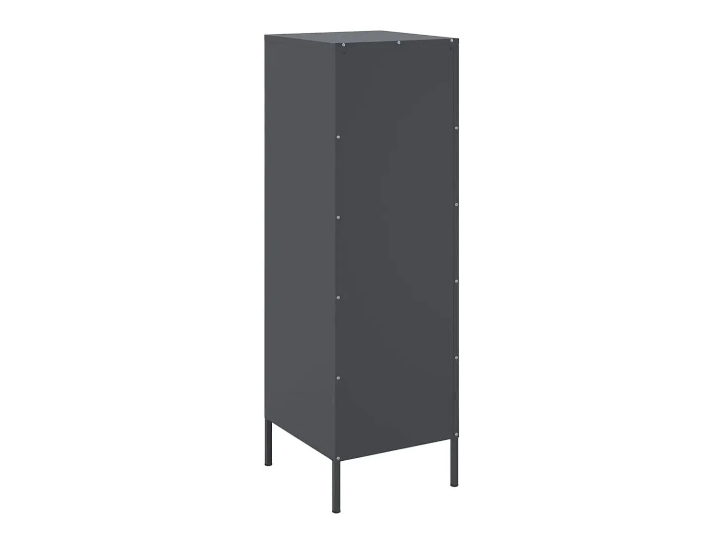 Aparador buffet cómoda armario mueble organizador cocina salón salón alto 36 x 39 x 113 cm acero antracita 02_0032200