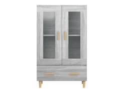 Aparador buffet cómoda armario unidad de almacenamiento organizador cocina salón salonsonoma 70 x 31 x 115 cm madera contrachapada gris 02_0036506