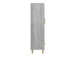 Aparador buffet cómoda armario unidad de almacenamiento organizador cocina salón salonsonoma 70 x 31 x 115 cm madera contrachapada gris 02_0036506