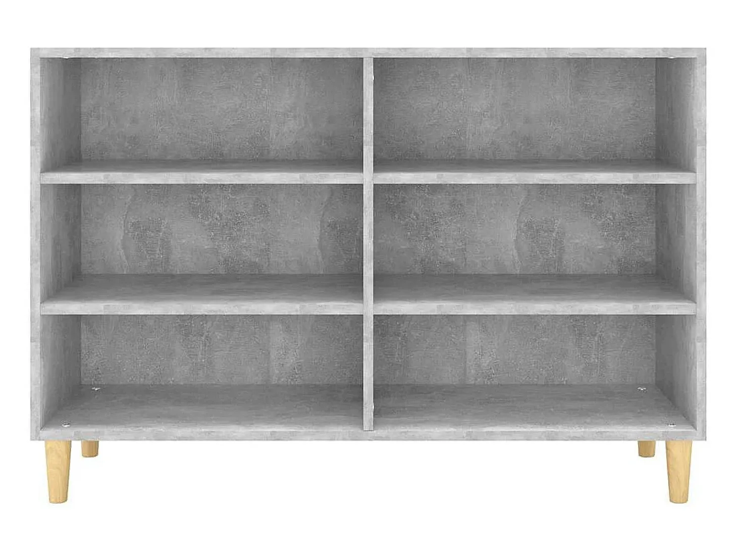 Aparador buffet cómoda armario unidad de almacenamiento organizador cocina salón salón 103,5 x 35 x 70 cm madera contrachapada gris 02_0031838