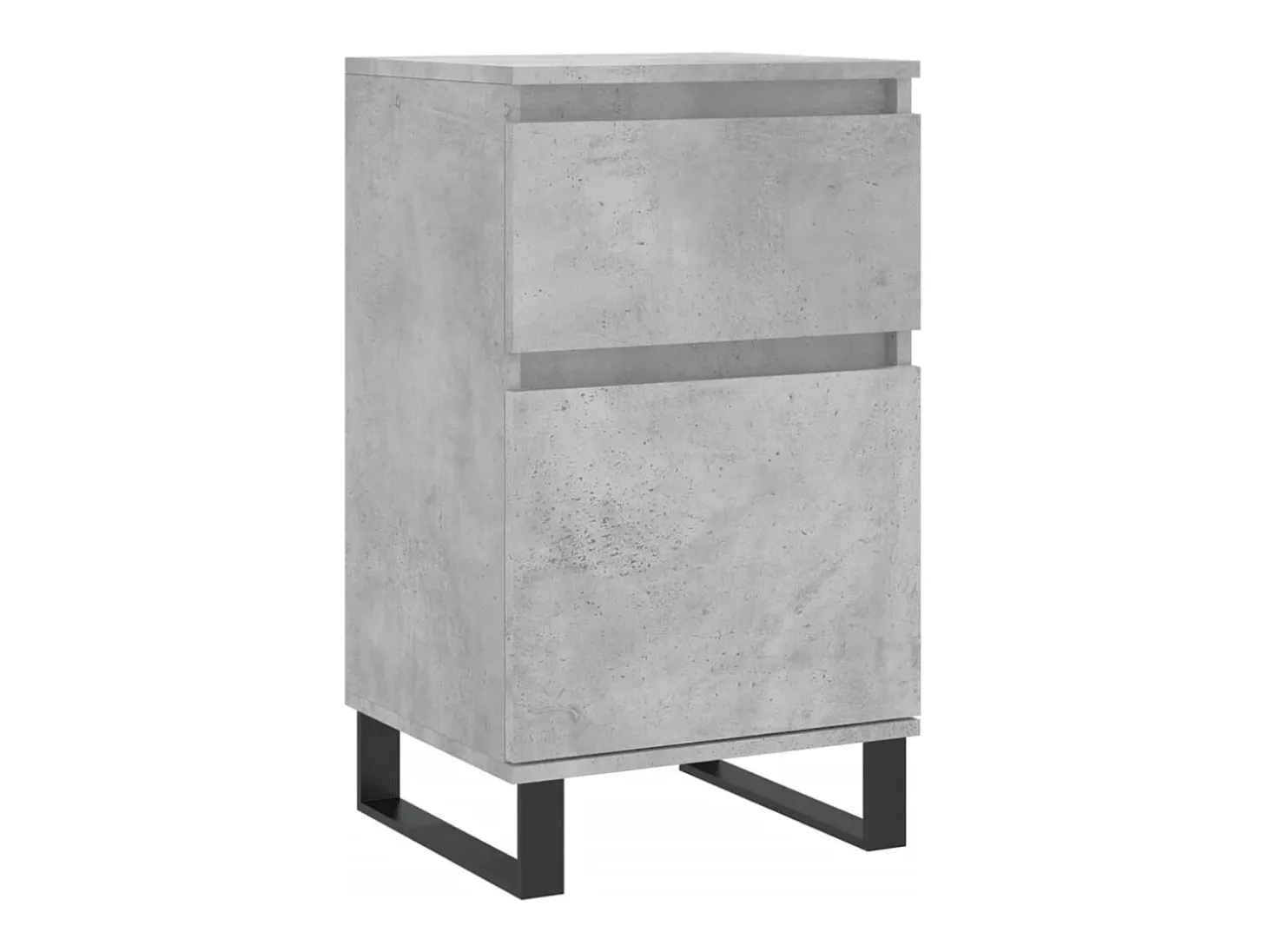 Aparador buffet cómoda armario unidad de almacenamiento organizador cocina salón salón juego de 2 40 x 35 x 70 cm madera contrachapada gris 02_0036848