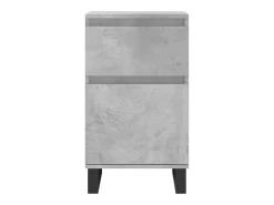 Aparador buffet cómoda armario unidad de almacenamiento organizador cocina salón salón juego de 2 40 x 35 x 70 cm madera contrachapada gris 02_0036848