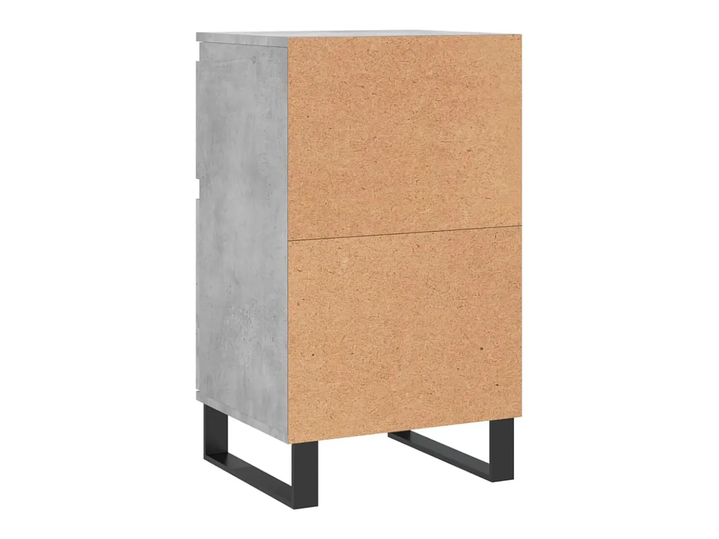 Aparador buffet cómoda armario unidad de almacenamiento organizador cocina salón salón juego de 2 40 x 35 x 70 cm madera contrachapada gris 02_0036848
