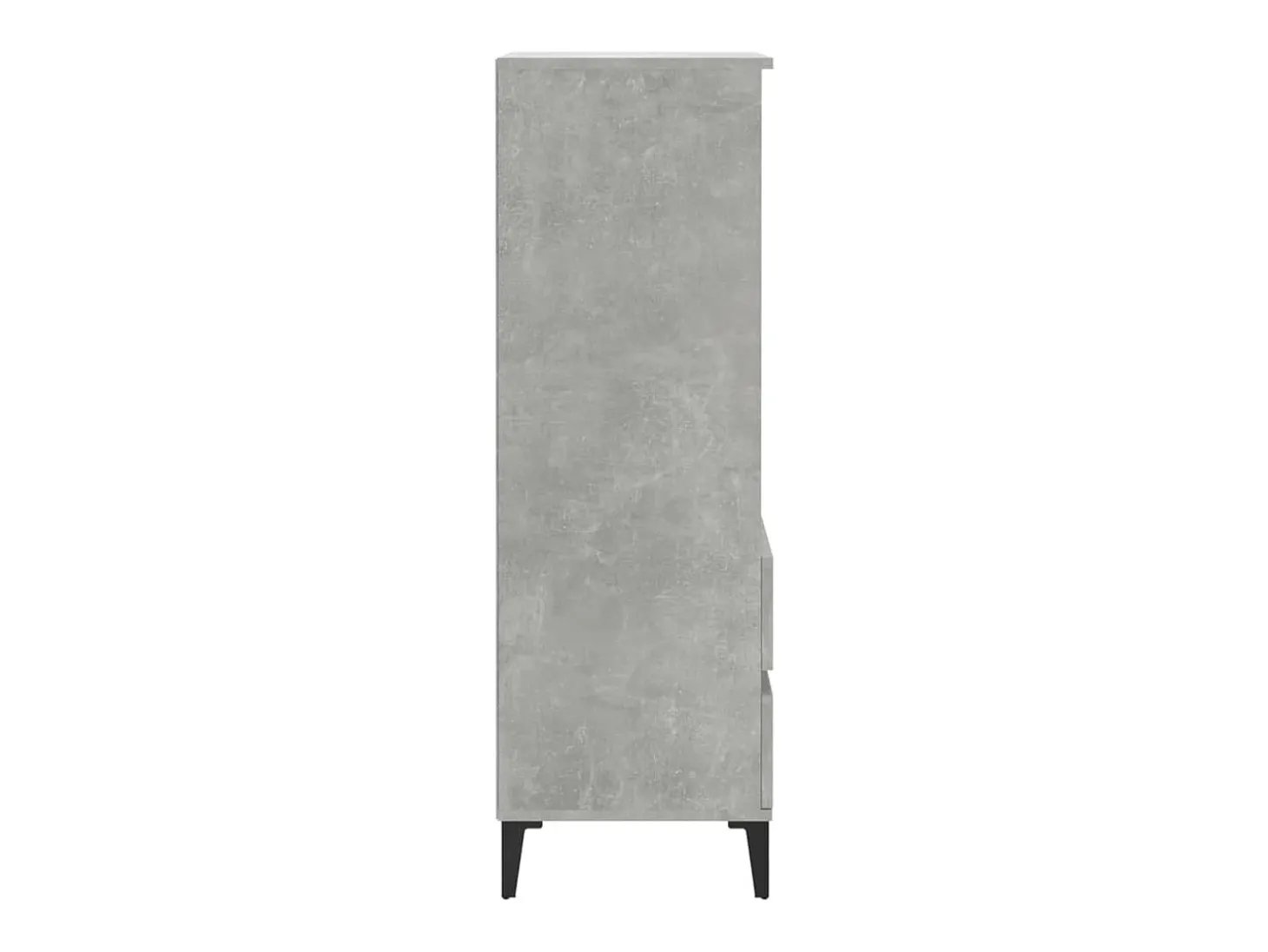 Aparador buffet cómoda armario mueble organizador cocina salón salón alto 40 x 36 x 110 cm madera contrachapada gris 02_0034436