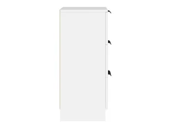 Aparador buffet cómoda armario mueble organizador cocina salón salón juego de 2 30 x 30 x 70 cm blanco madera contrachapada 02_0036651